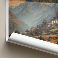Parvati Valley Poster - India Himachal Pradesh Mountain Village Fine Art