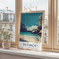Pasjaca Poster - Croatia Cliffside Beach Wall Decor