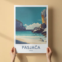 Pasjaca Poster - Croatia Cliffside Beach Wall Decor