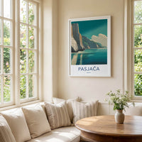 Pasjaca Poster - Croatia Travel Print - Coastal Cliffs Beach Wall Art