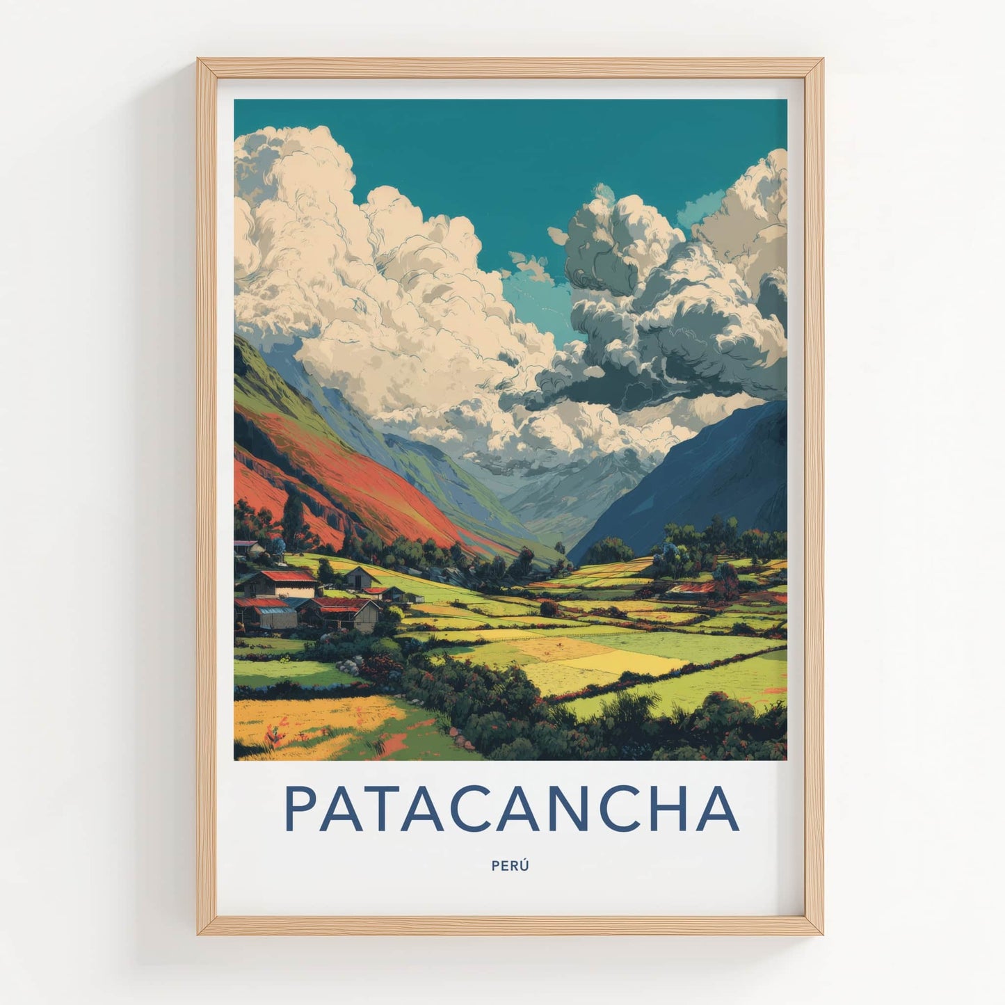 Patacancha Poster - Peru Travel Art - Mountain Village Farms Home Decor