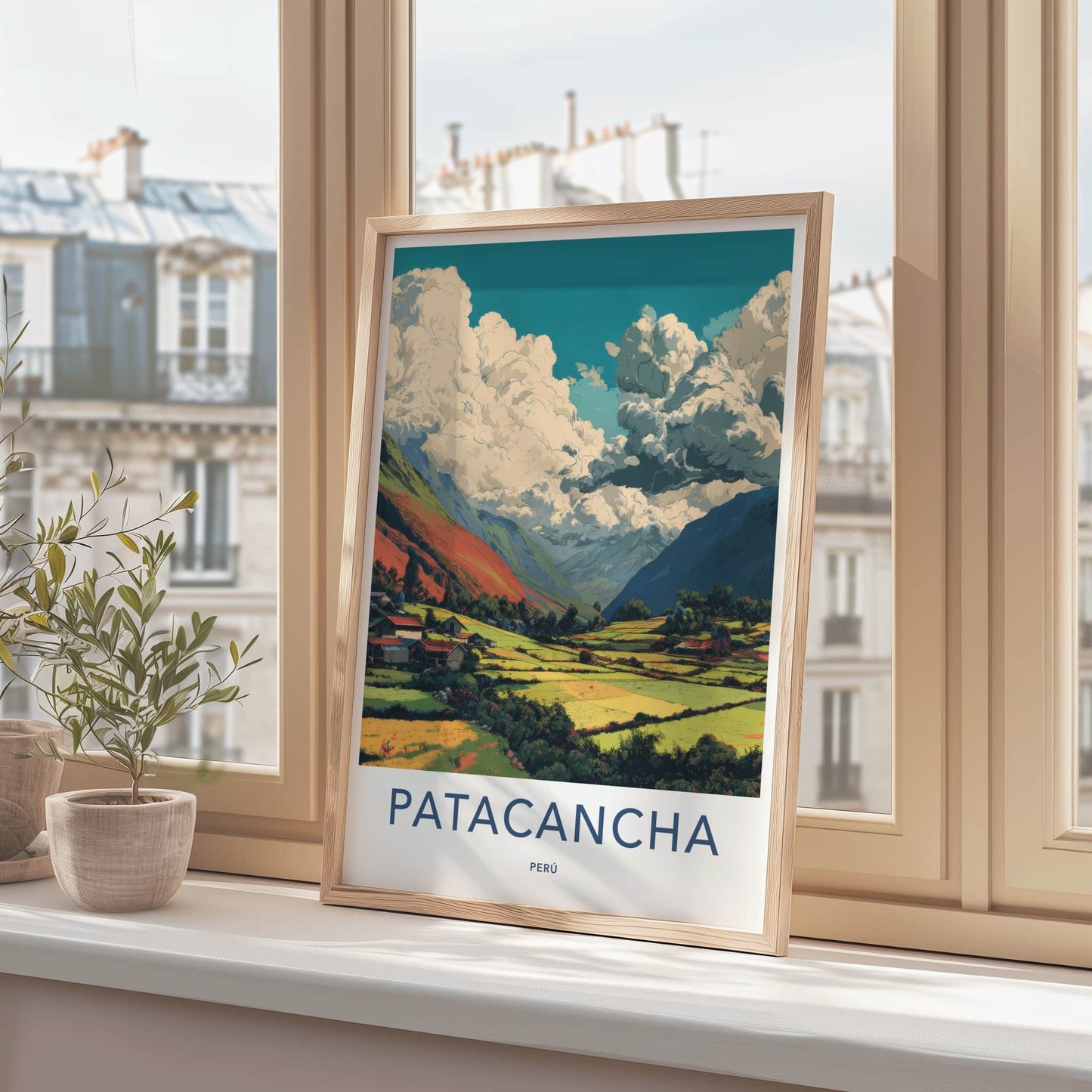 Patacancha Poster - Peru Travel Art - Mountain Village Farms Home Decor