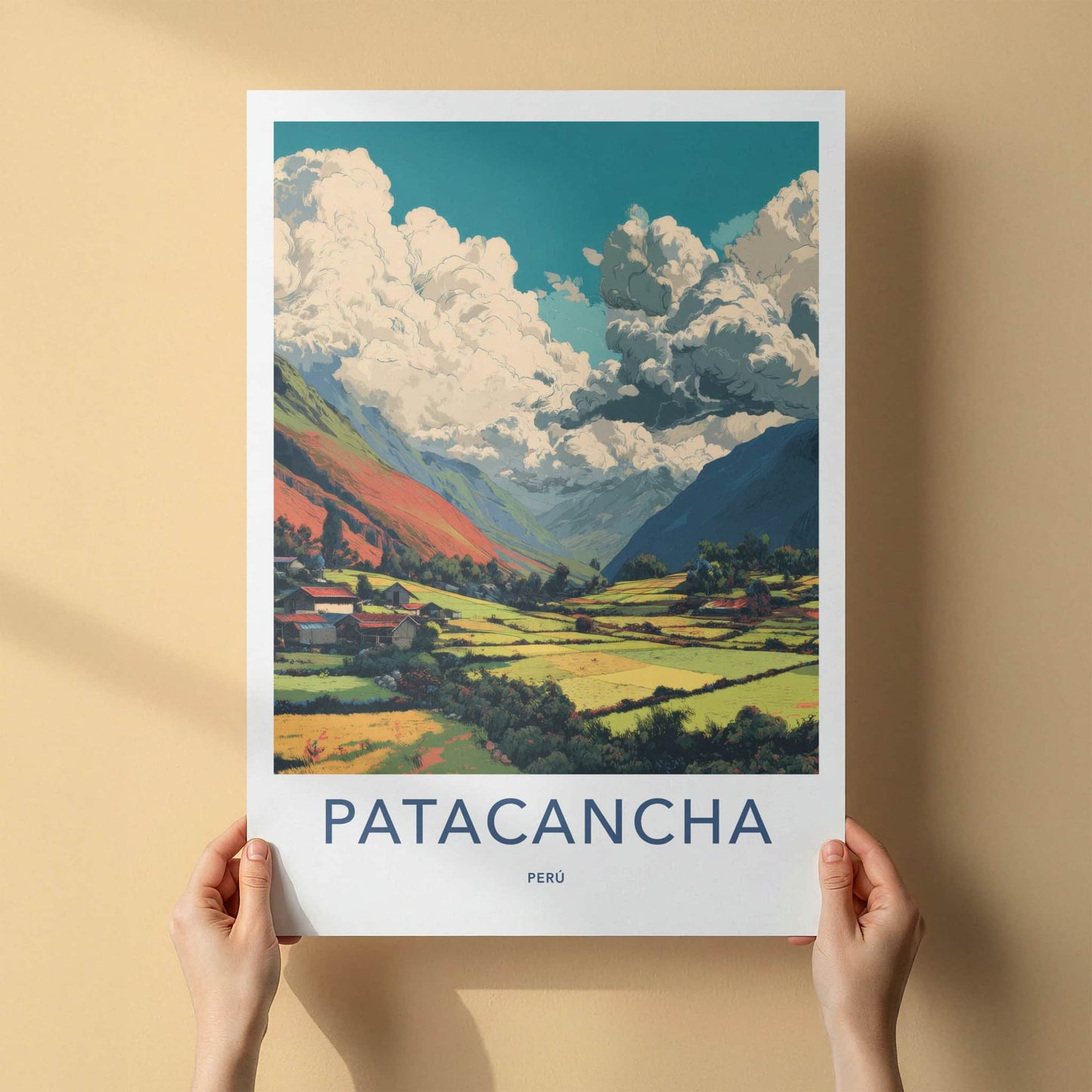 Patacancha Poster - Peru Travel Art - Mountain Village Farms Home Decor