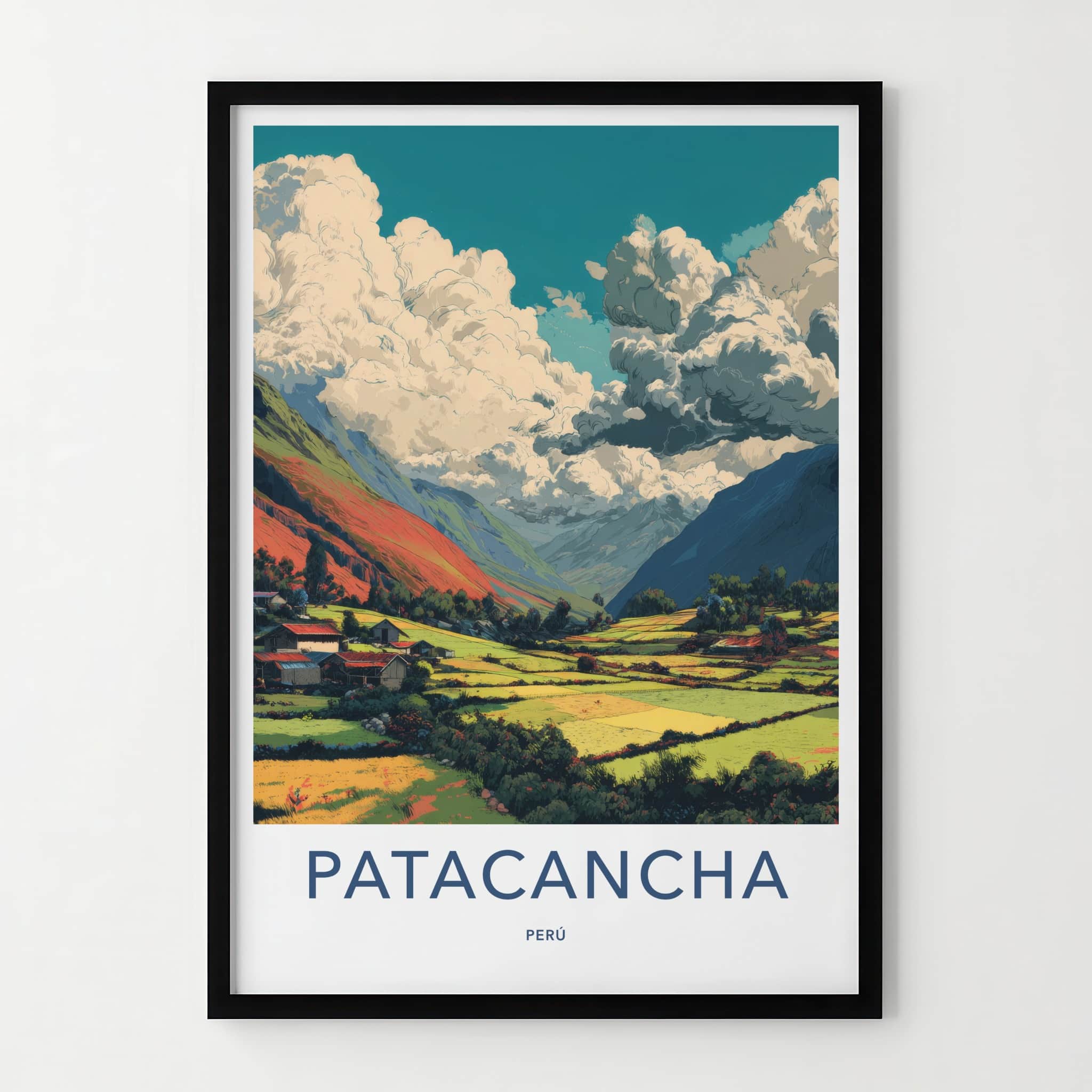 Patacancha Poster - Peru Travel Art - Mountain Village Farms Home Decor
