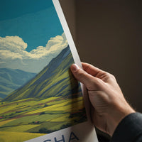 Patacancha Poster - Peru Travel Art - Vibrant Valley Scene Home Decor