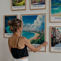 Pattaya Poster - Thailand Travel Art - Coastal City Scene Home Decor