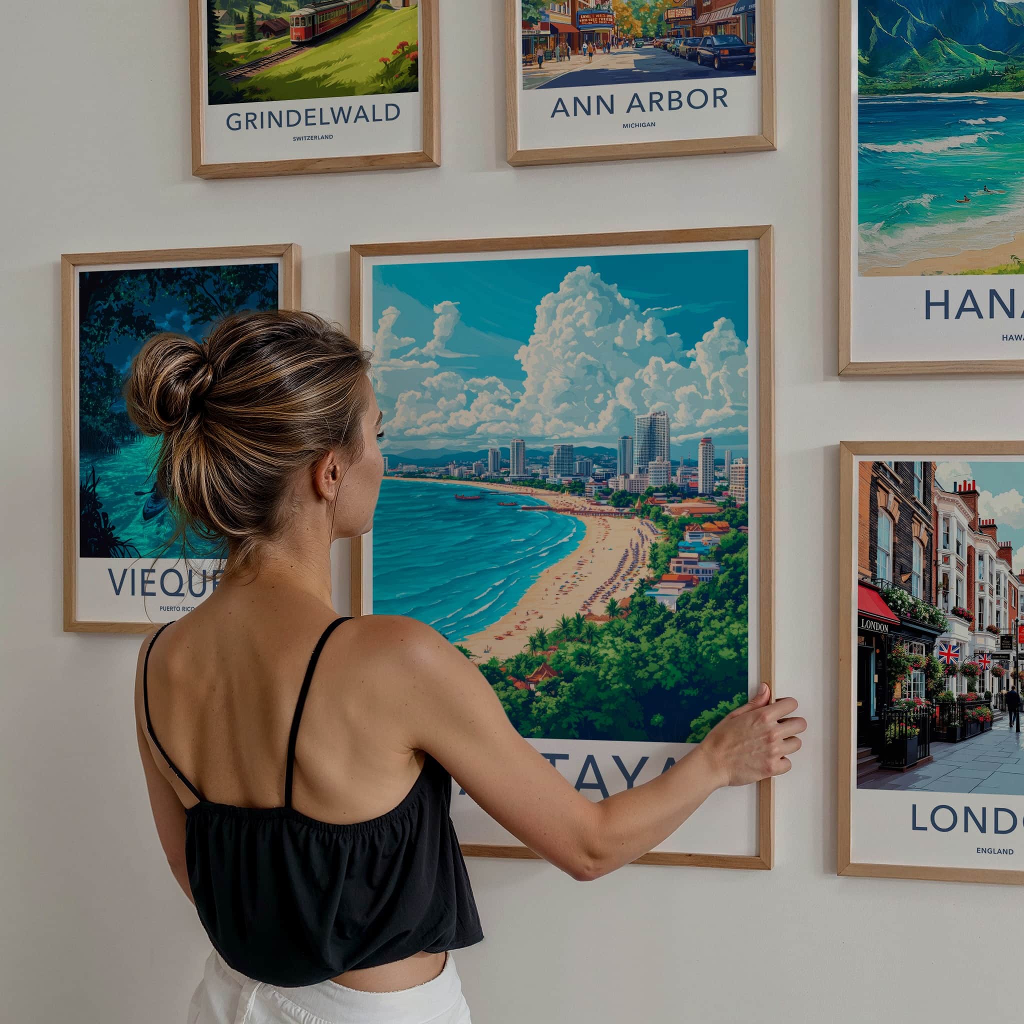 Pattaya Poster - Thailand Travel Art - Vibrant Coastal City Home Decor