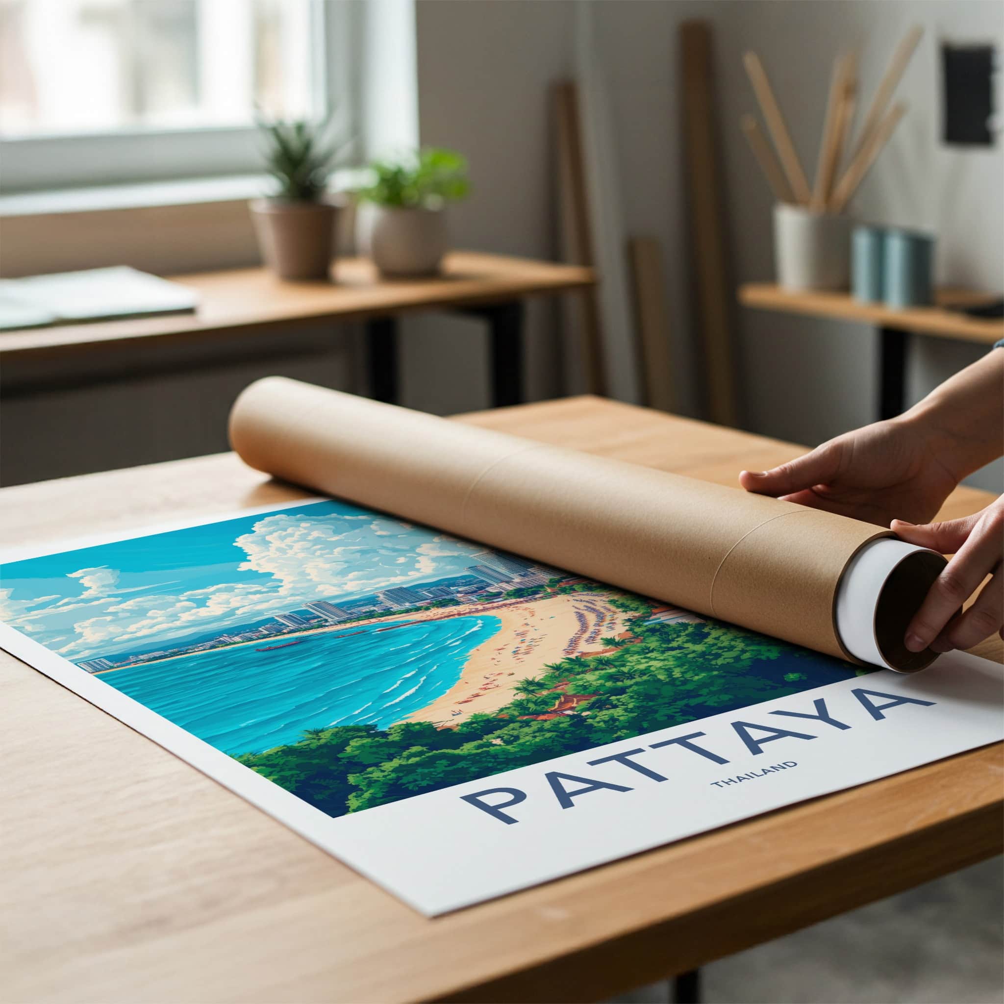 Pattaya Poster - Thailand Travel Art - Vibrant Coastal City Home Decor