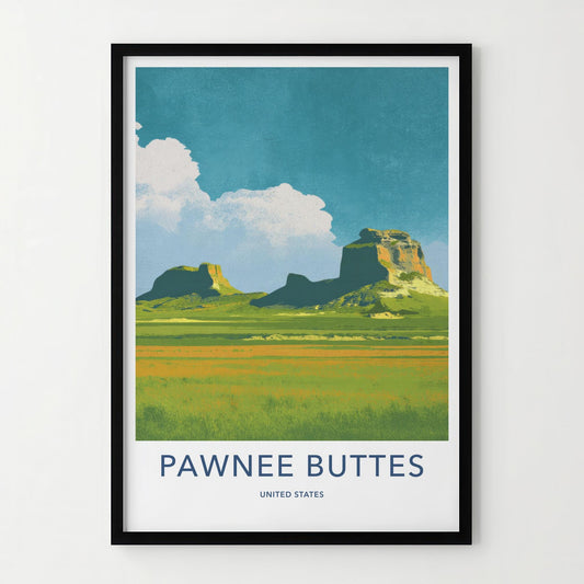 Pawnee Buttes Poster - Colorado Fine Art - Dramatic Prairie Landscape Home Art