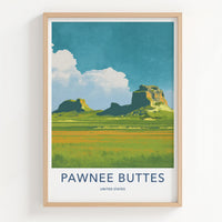 Pawnee Buttes Poster - Colorado Fine Art - Dramatic Prairie Landscape Home Art