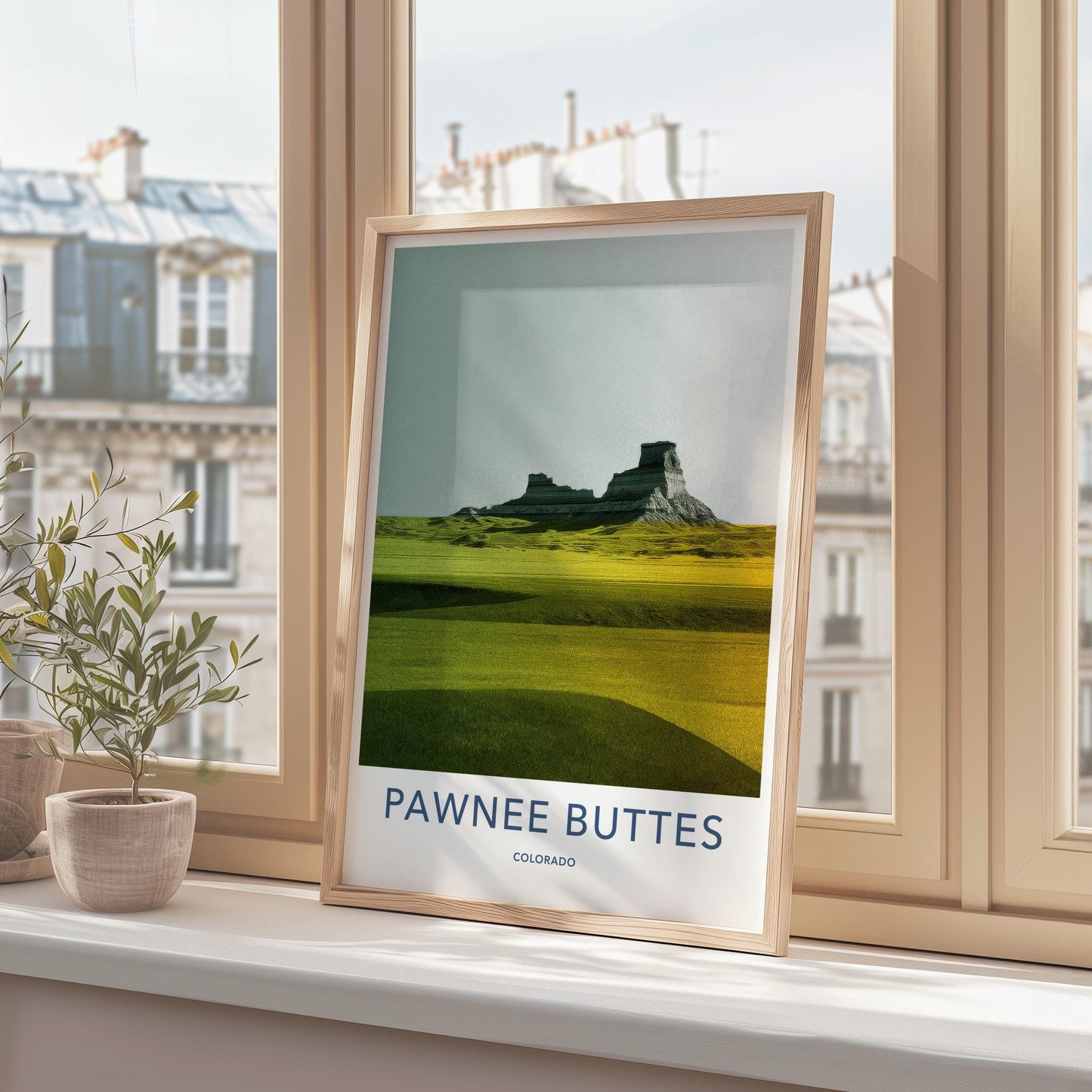 Pawnee Buttes Poster - Colorado Wall Art - Rugged Buttes Prairie Home Decor
