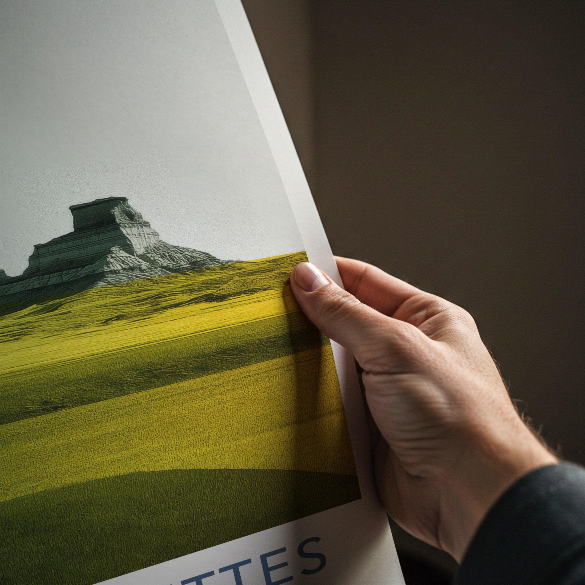 Pawnee Buttes Poster - Colorado Wall Art - Rugged Buttes Prairie Home Decor
