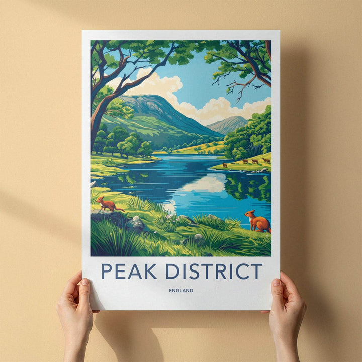 Peak District Poster - English Countryside Wall Art