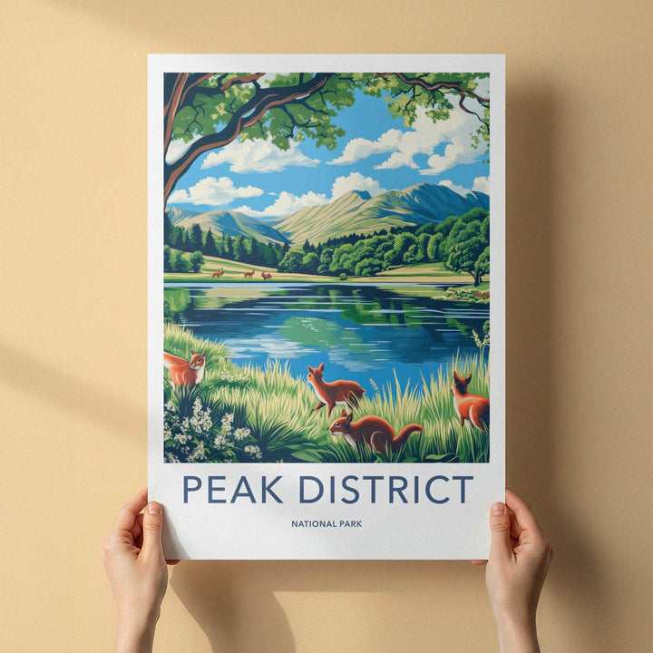 Peak District Poster - Scenic Landscape Art