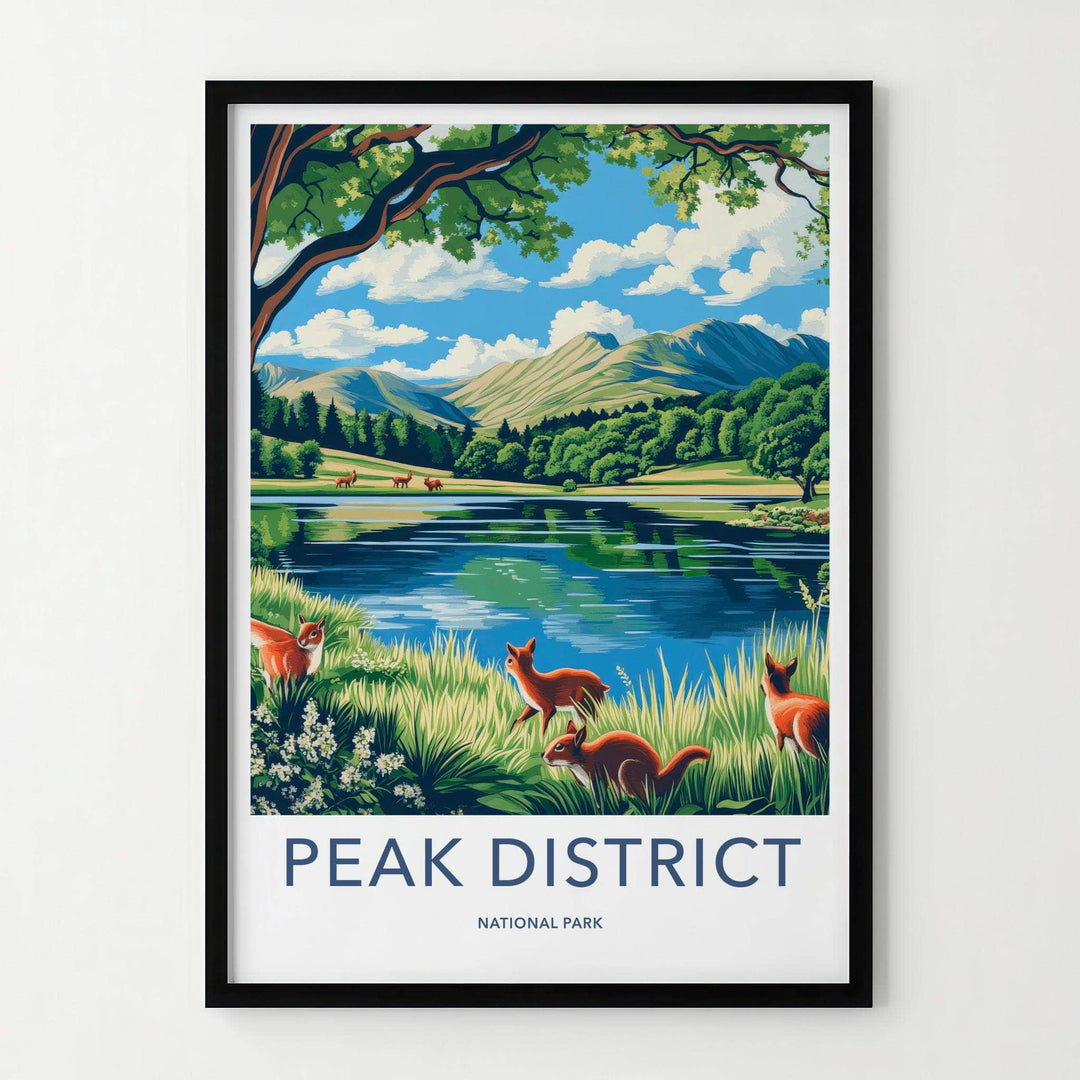 Peak District Poster - Scenic Landscape Art