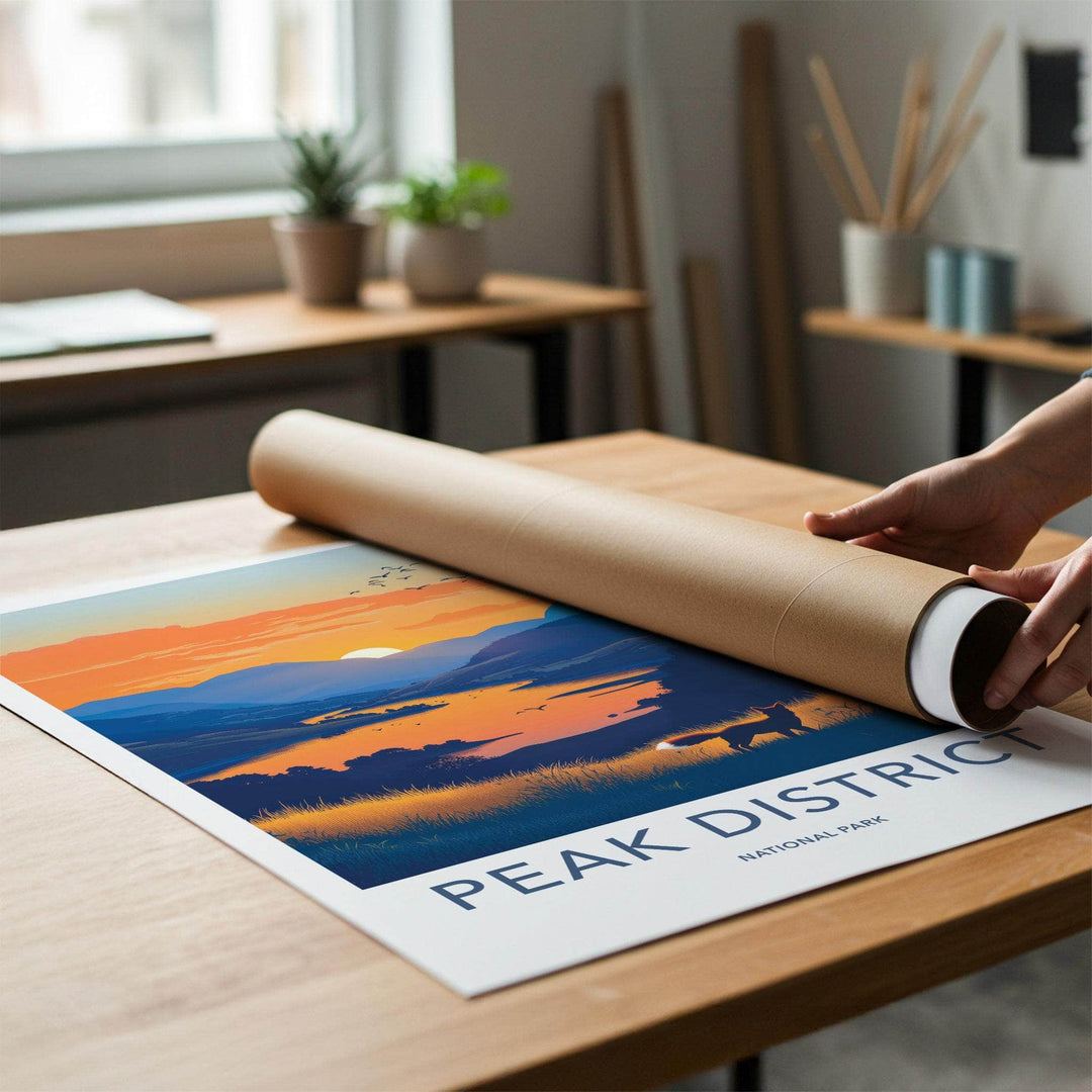 Peak District Poster - Scenic Landscape Print