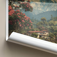 Pelling Poster - India Travel Art - Sikkim Mountain Scape Home Decor