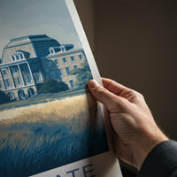 Penn State Poster - Pennsylvania Art Print - Historic Campus Building Home Decor