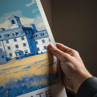 Penn State Poster - Pennsylvania Travel Art - University Building Trees Home Decor