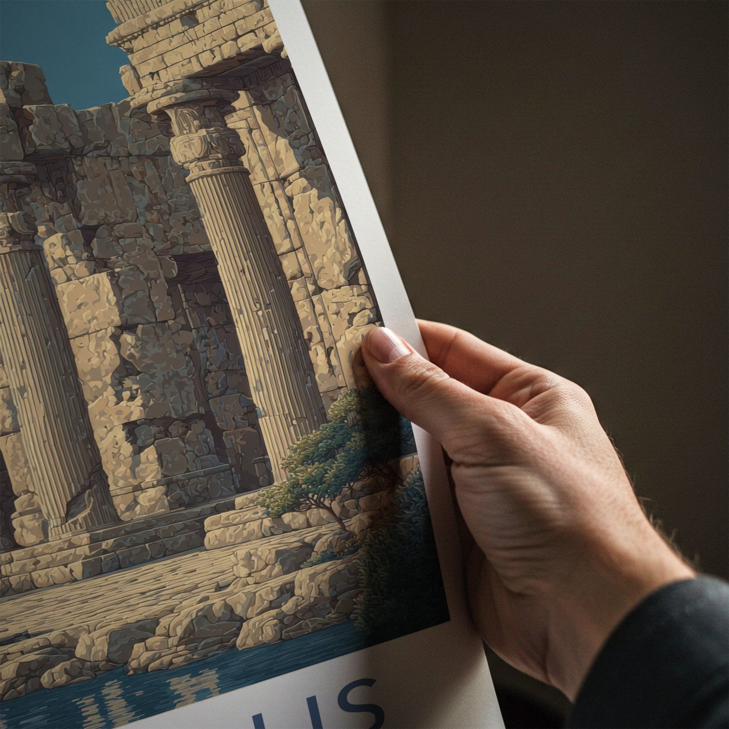 Persepolis Poster Iran Ancient Columns Lake Gallery Art