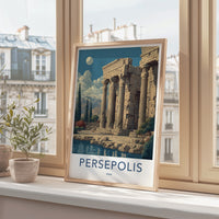 Persepolis Poster Iran Ancient Columns Lake Gallery Art