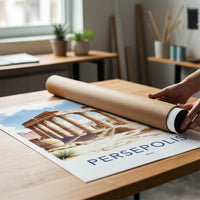 Persepolis Poster - Iran Travel Art - Ancient Columned Ruins Home Decor