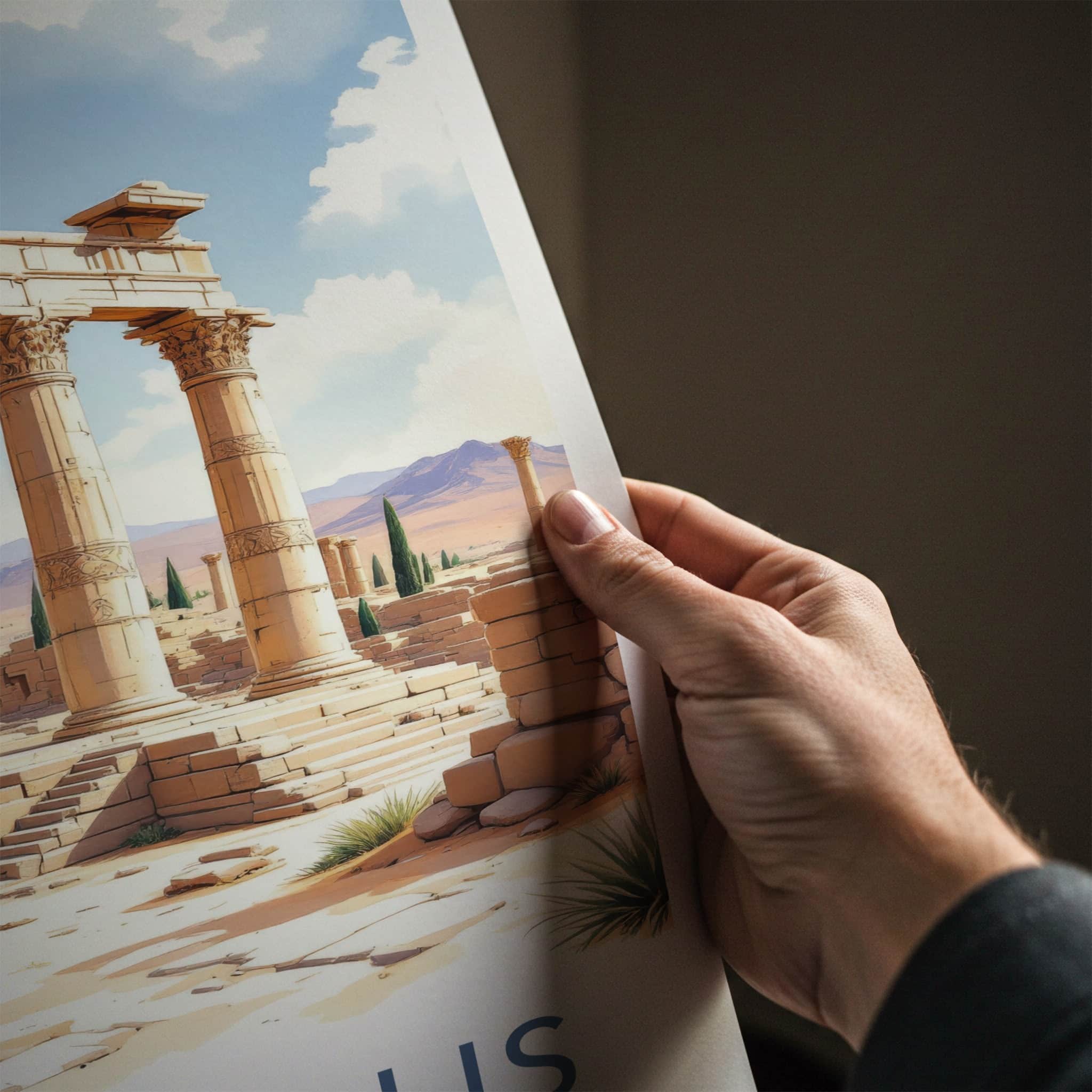 Persepolis Poster - Iran Travel Art - Ancient Columned Ruins Home Decor