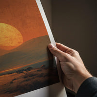 Persepolis Poster - Iran Travel Art - Desert Columns Sunset Home Decor