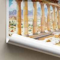 Persepolis Poster - Iran Wall Art - Ancient Stone Columns Home Decor