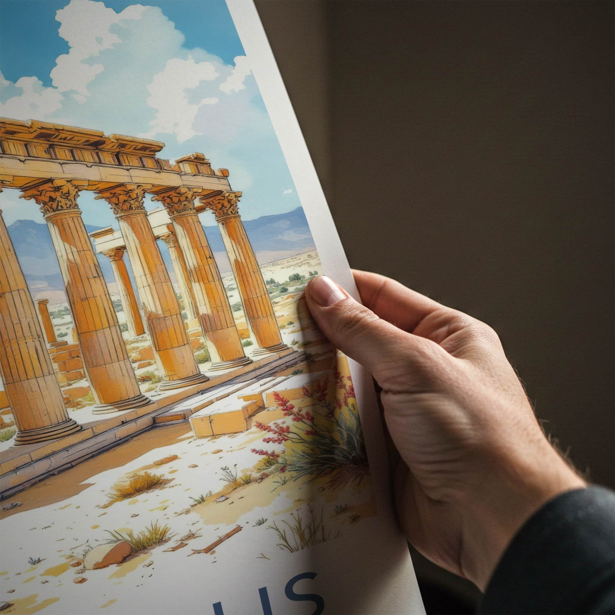 Persepolis Poster - Iran Wall Art - Ancient Stone Columns Home Decor