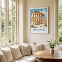 Persepolis Poster - Iran Wall Art - Ancient Stone Columns Home Decor
