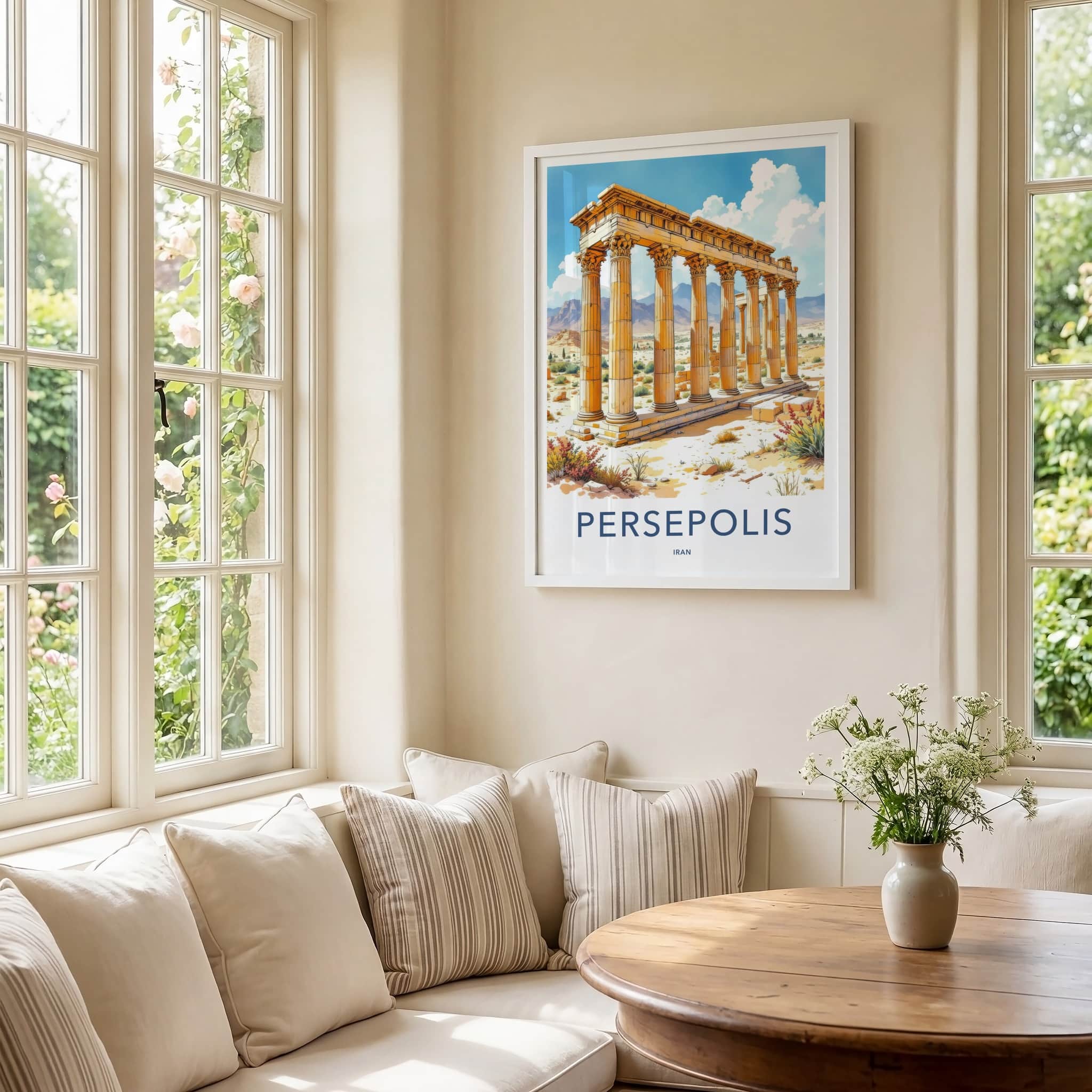 Persepolis Poster - Iran Wall Art - Ancient Stone Columns Home Decor