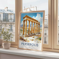 Persepolis Poster - Iran Wall Art - Ancient Stone Columns Home Decor