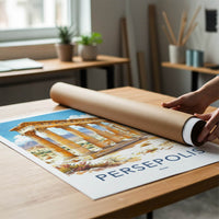 Persepolis Poster - Iran Wall Art - Ancient Stone Columns Home Decor