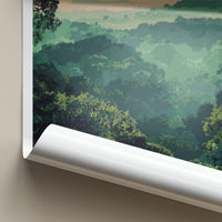 Phnom Kulen Poster - Cambodia Travel Art - Lush Forest Canopy Home Decor