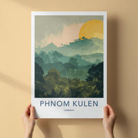 Phnom Kulen Poster - Cambodia Travel Art - Lush Mountain Scenery Home Decor