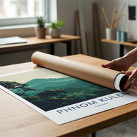 Phnom Kulen Poster - Cambodia Travel Art - Misty Jungle Sun Home Decor