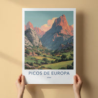 Picos de Europa Poster - Spain Travel Art - Green Valley Homes Home Decor