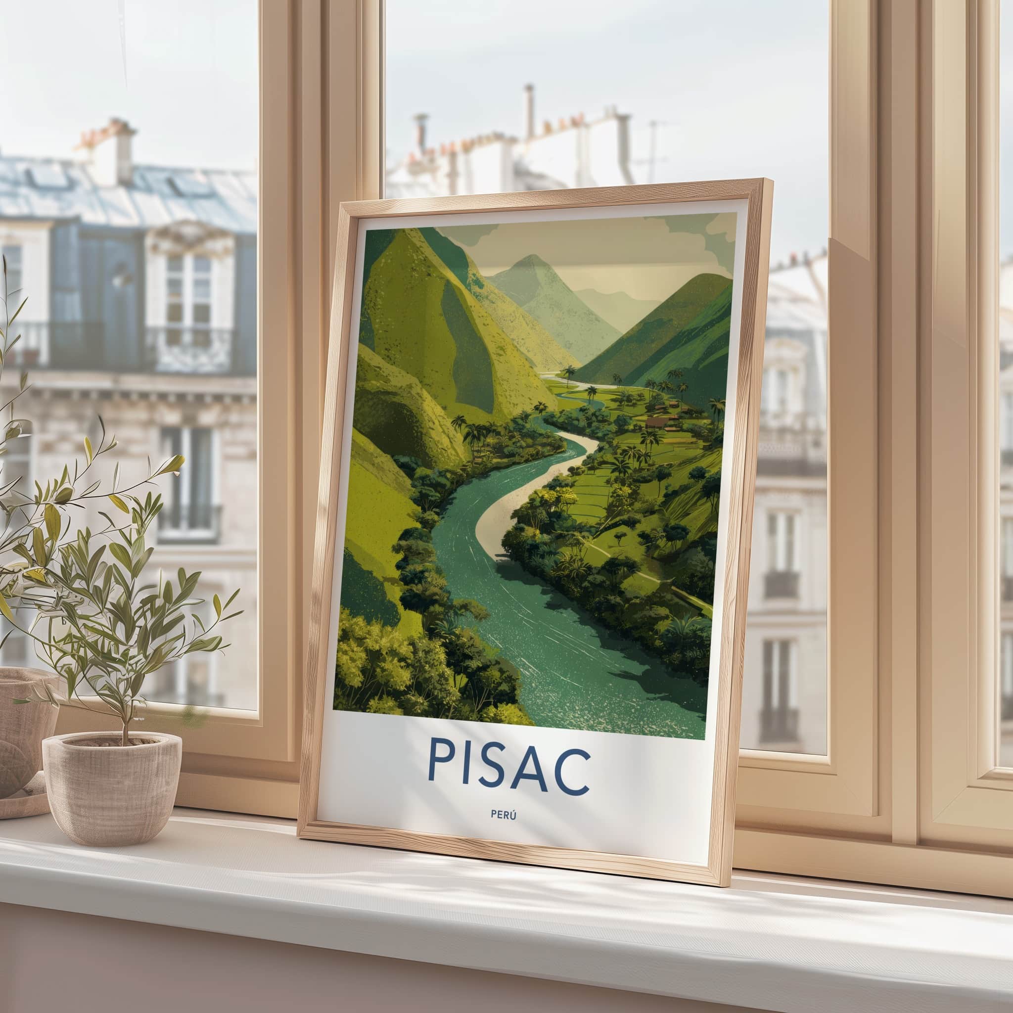 Pisac Poster - Peru Framed Art - River Valley Village Gallery Art