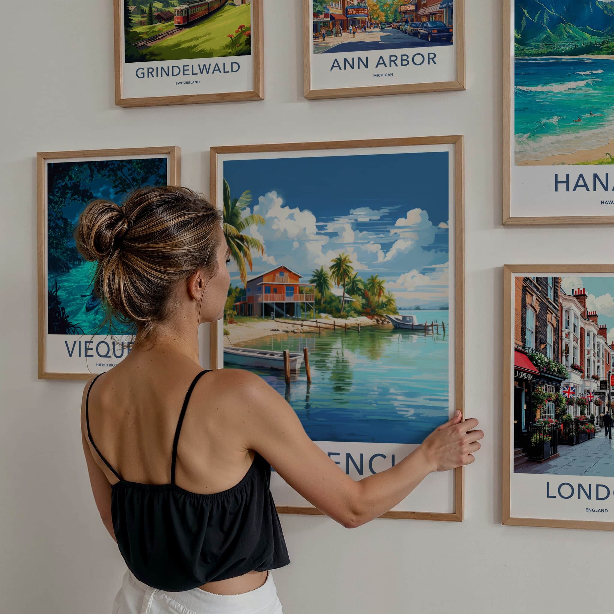 Placencia Poster - Belize Travel Art - Tropical Beach House Home Decor