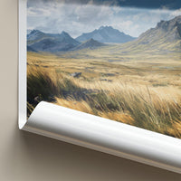 Plateau D'Emparis Poster - France Travel Art - Grassy Mountain Vista Home Decor