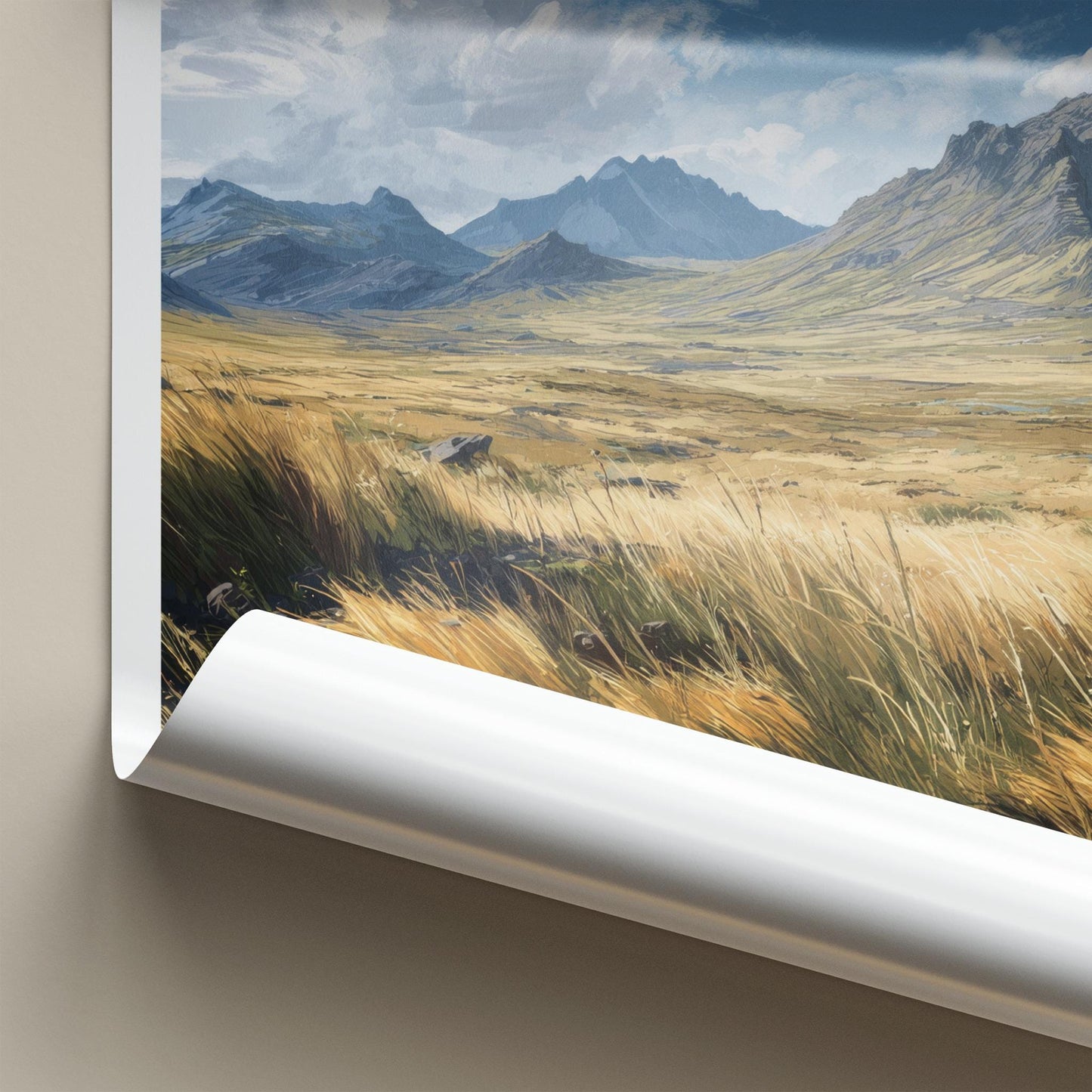 Plateau D'Emparis Poster - France Travel Art - Grassy Mountain Vista Home Decor