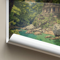 Polo Forest Poster - India Travel Art - Gujarat Forest Temple Home Decor