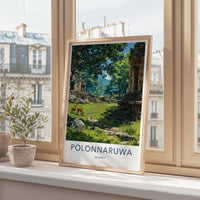 Polonnaruwa Poster - Sri Lanka Travel Art - Ancient Temple Deers Home Decor