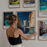 Porto Katsiki Poster - Greece Travel Art - White Cliffs Beach Home Decor
