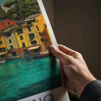 Portofino Poster - Italy Travel Print - Colorful Harbor Boats Gallery Art