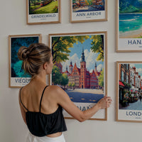 Poznan Poster - Poland Travel Art - Vibrant Old Town Square Home Decor
