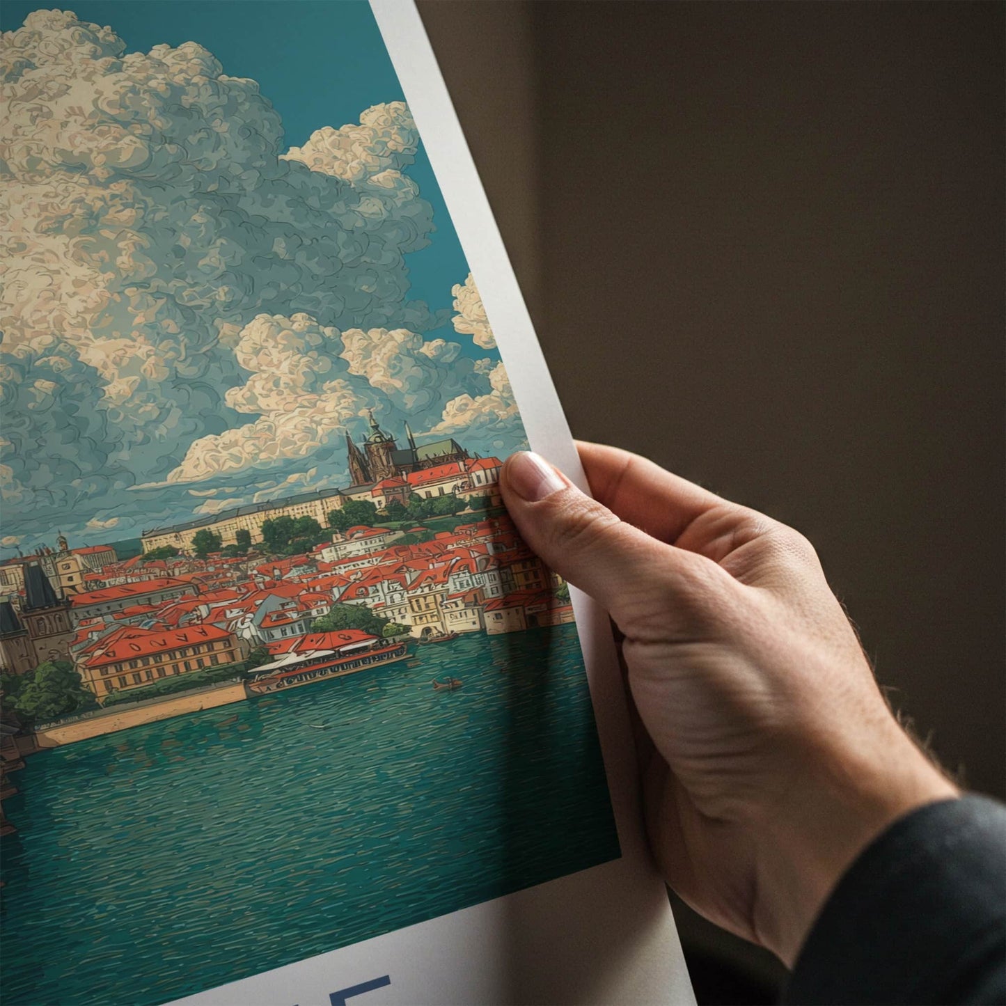 Prague Poster - Czech Republic Art Print Old Town Home Decor