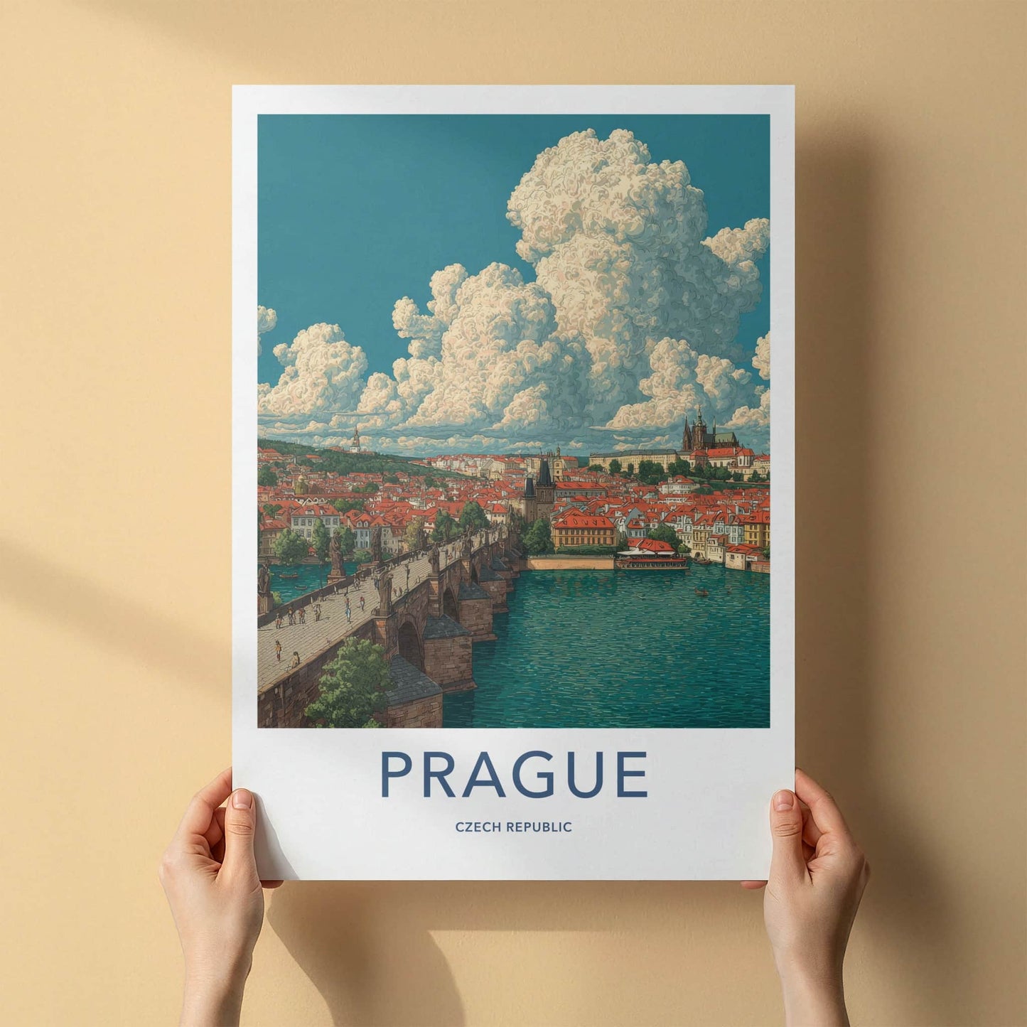 Prague Poster - Czech Republic Art Print Old Town Home Decor