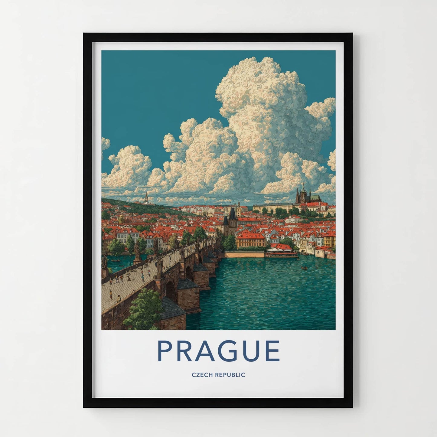 Prague Poster - Czech Republic Art Print Old Town Home Decor